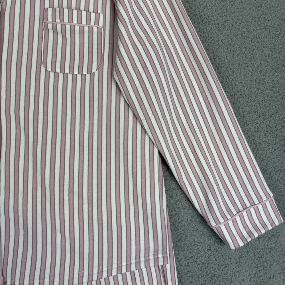 Laura Ashley Pajama Set XL Pink Quiet Luxury Preppy Loungewear Top Pull On Pants - Picture 5 of 12